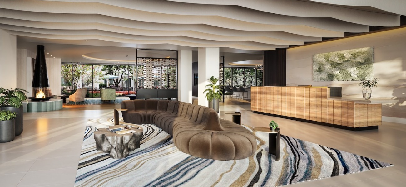 Main lobby Main lobby with seating and welcome desk